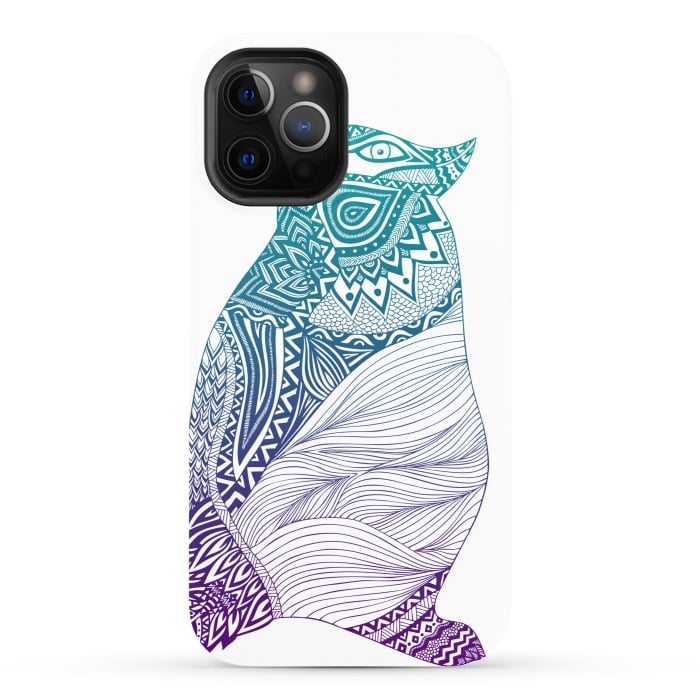 iPhone 12 Pro StrongFit Penguin by Pom Graphic Design