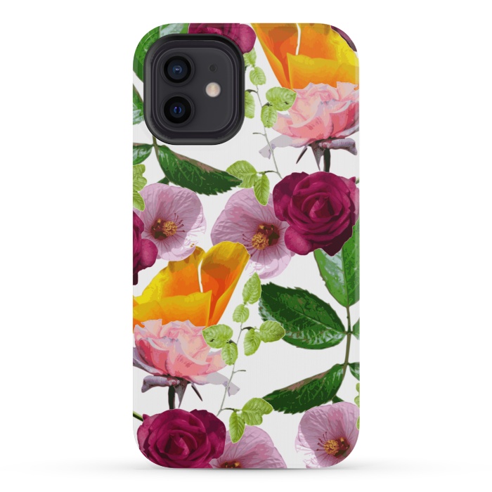 iPhone 12 mini StrongFit Kiddy Florals by Zala Farah