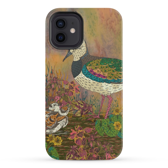 iPhone 12 mini StrongFit Lapwing Revival by Lotti Brown