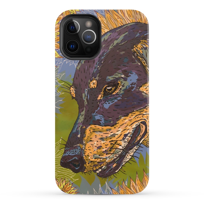 iPhone 12 Pro StrongFit Dachshund by Lotti Brown