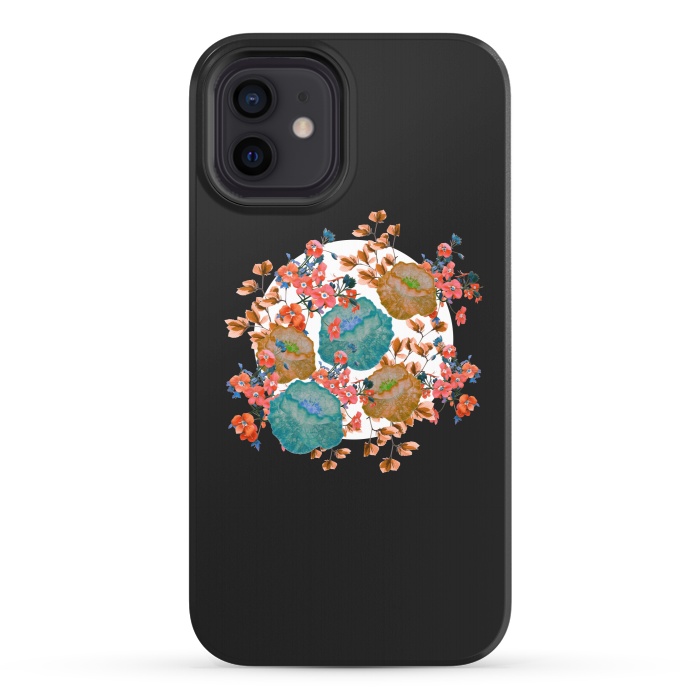 iPhone 12 StrongFit Floral Stamp by Zala Farah