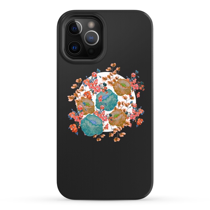iPhone 12 Pro StrongFit Floral Stamp by Zala Farah