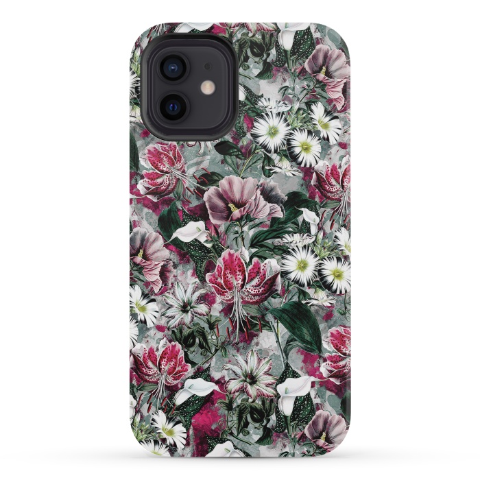 iPhone 12 mini StrongFit Floral Spring by Riza Peker