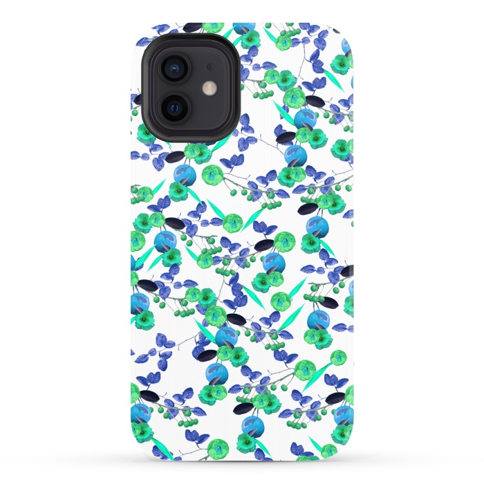 iPhone 12 StrongFit Fruity Floral (Green) by Zala Farah