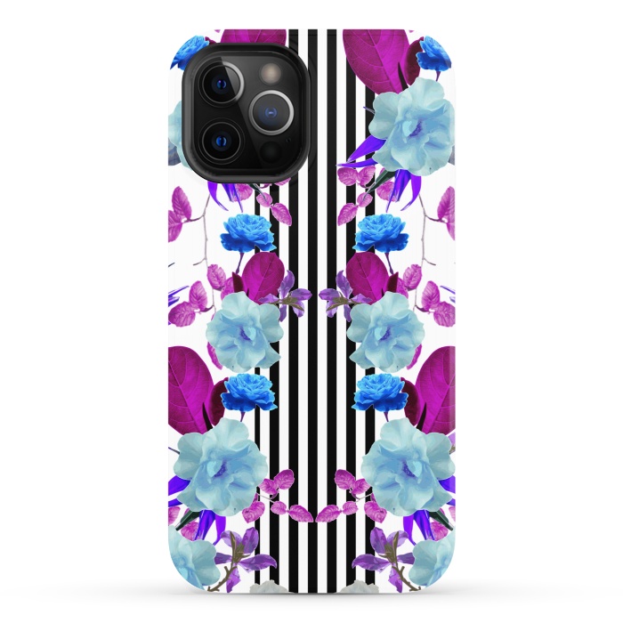 iPhone 12 Pro StrongFit Spring Garden (Blue-Purple) by Zala Farah
