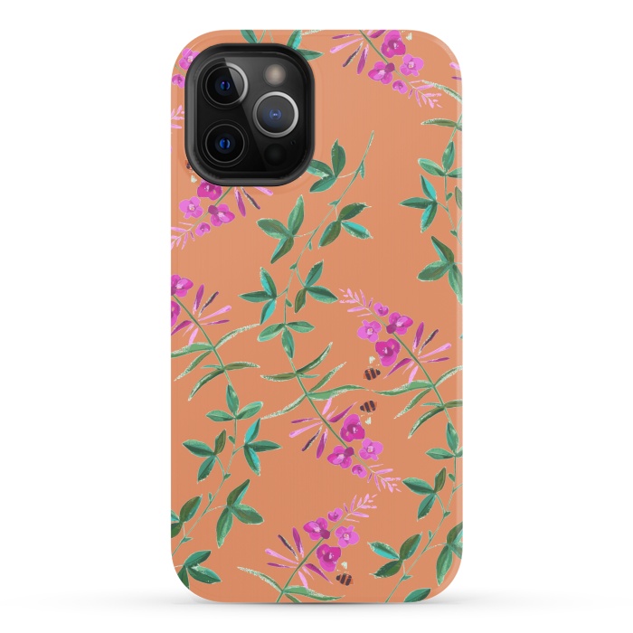 iPhone 12 Pro StrongFit Floral Vines V2. by Zala Farah