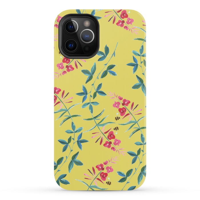 iPhone 12 Pro StrongFit Floral Vines by Zala Farah