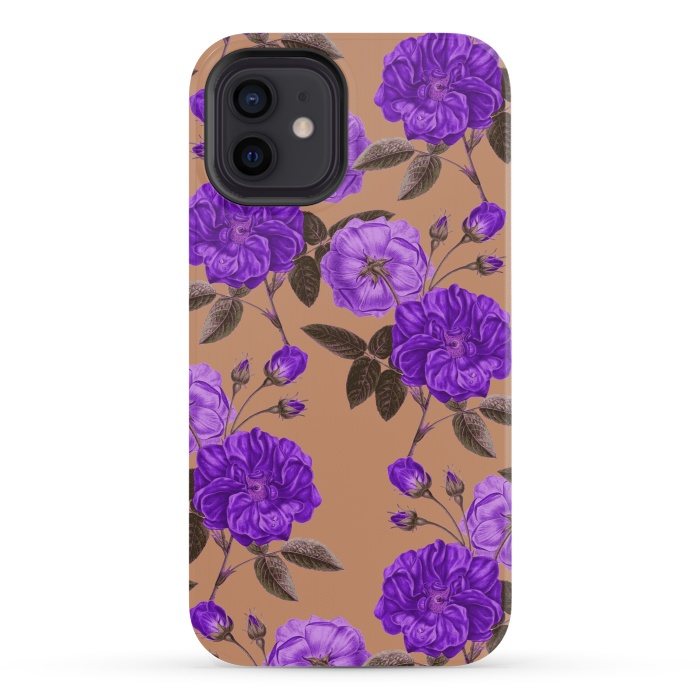iPhone 12 mini StrongFit Rosie Purple Love by Zala Farah