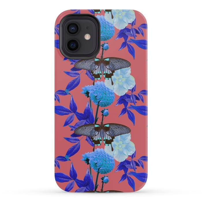 iPhone 12 mini StrongFit Butterfly Garden by Zala Farah