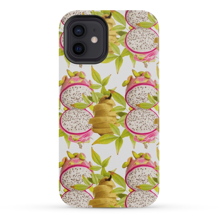 iPhone 12 mini StrongFit Pear and Dragon Fruit by Zala Farah