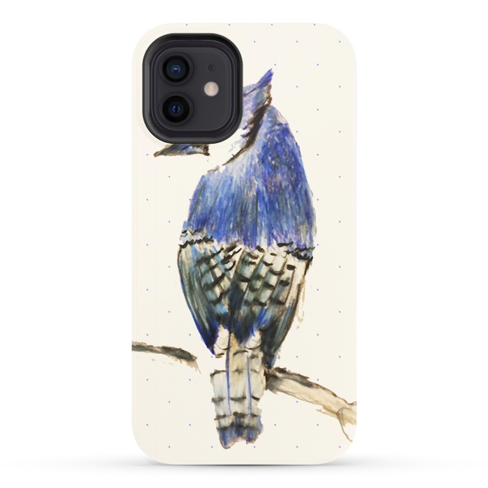 iPhone 12 StrongFit Bluebird of Happiness by Bettie * Blue