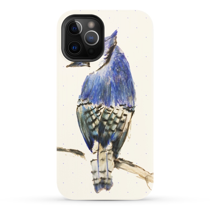 iPhone 12 Pro StrongFit Bluebird of Happiness by Bettie * Blue
