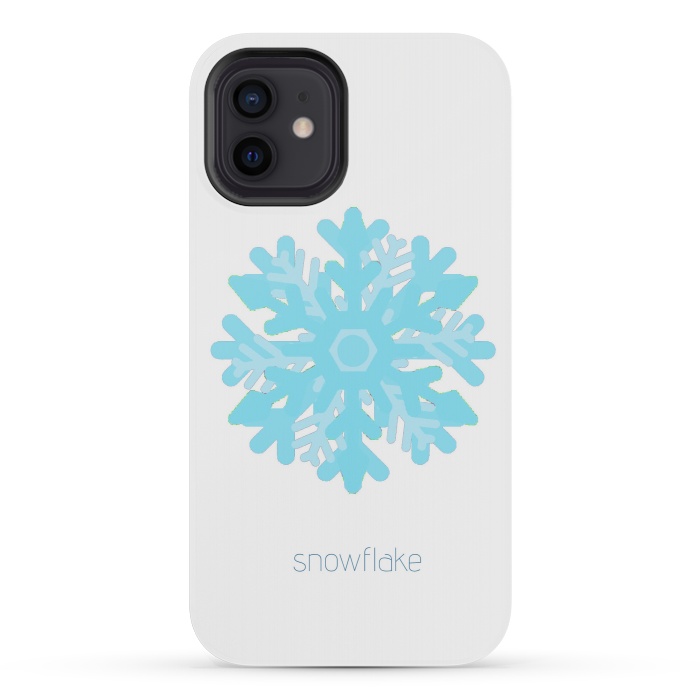iPhone 12 mini StrongFit Snowflake -light blue by Bettie * Blue