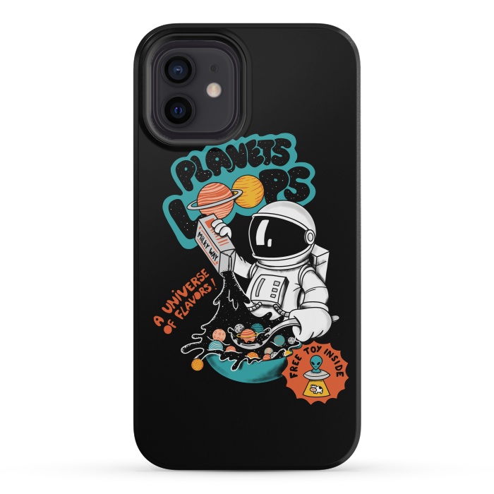 iPhone 12 mini StrongFit Planets loops by Coffee Man