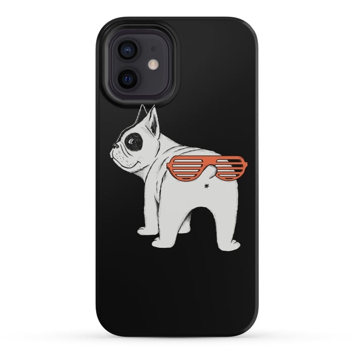 iPhone 12 mini StrongFit Dog second face by Coffee Man