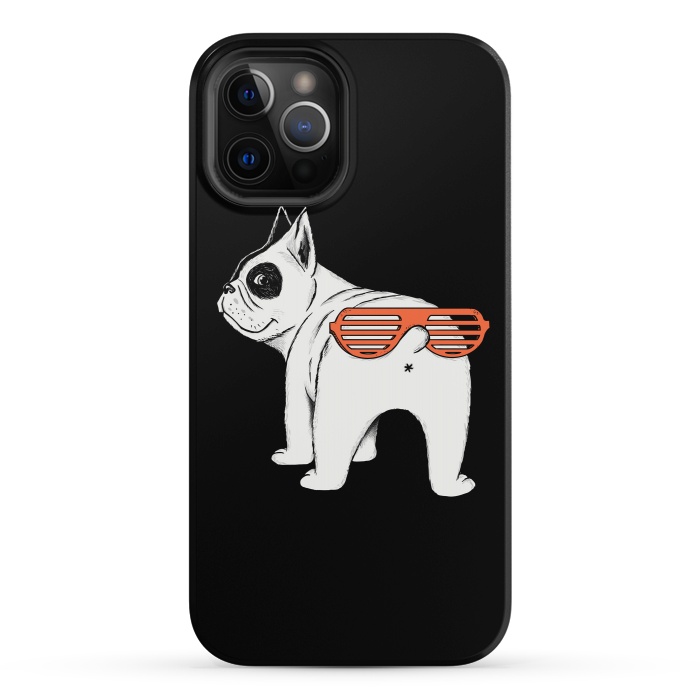 iPhone 12 Pro StrongFit Dog second face by Coffee Man