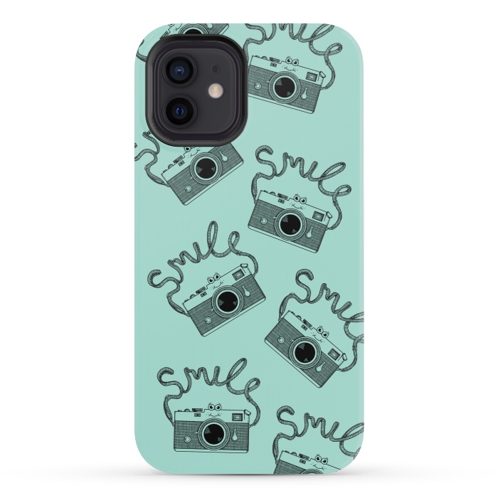 iPhone 12 mini StrongFit Smile pattern by Coffee Man