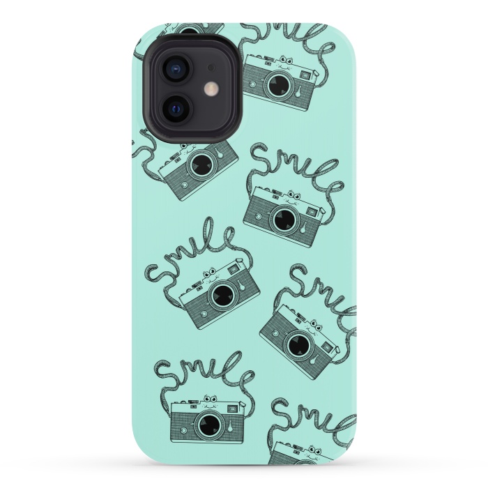 iPhone 12 StrongFit Smile pattern by Coffee Man