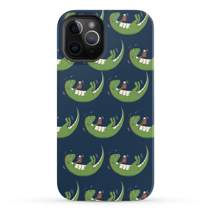 iPhone 12 Pro StrongFit Dinosaur new shoes by Coffee Man