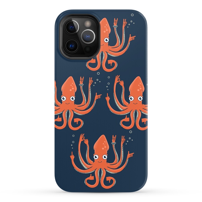 iPhone 12 Pro StrongFit Signals Octopus  by Coffee Man