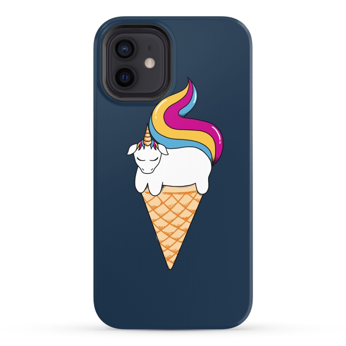 iPhone 12 StrongFit uni-cone blue by Coffee Man
