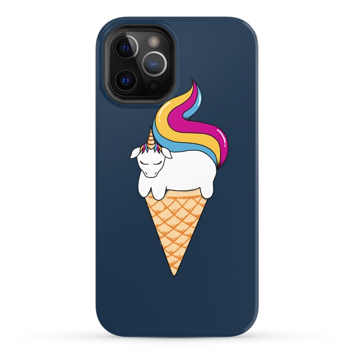 iPhone 12 Pro StrongFit uni-cone blue by Coffee Man