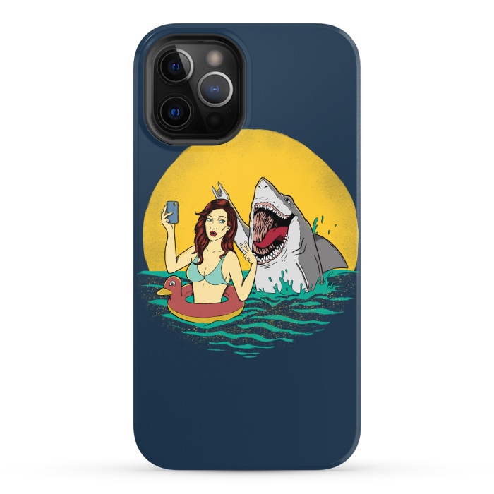 iPhone 12 Pro StrongFit Shark Selfie by Coffee Man