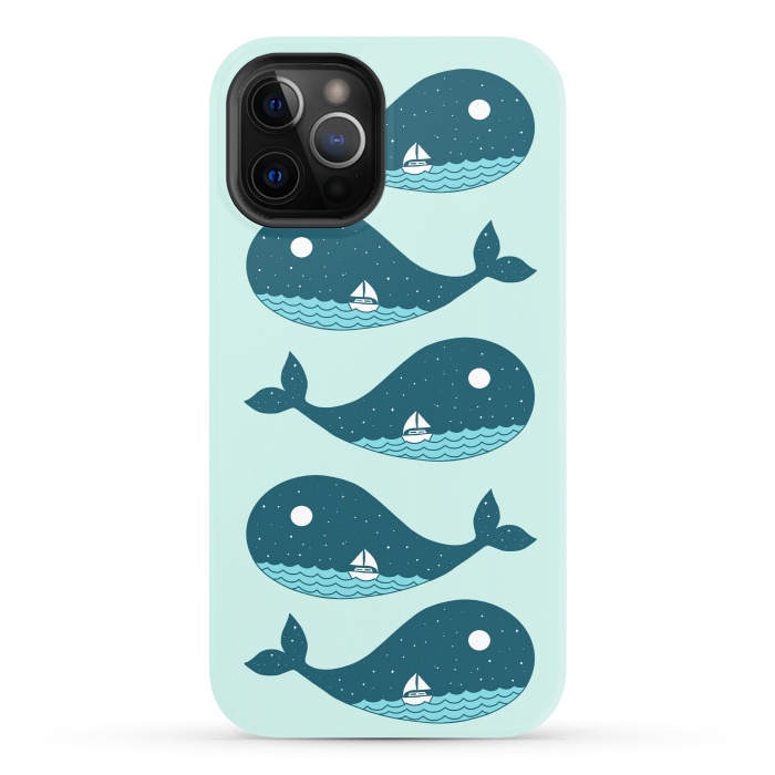 iPhone 12 Pro StrongFit Whale Landscape 2 by Coffee Man