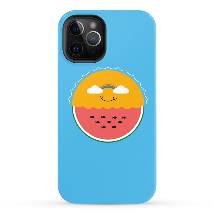 iPhone 12 Pro StrongFit Sun and Watermelon by Coffee Man