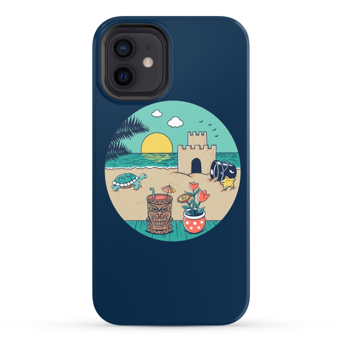 iPhone 12 StrongFit Video game beach by Coffee Man