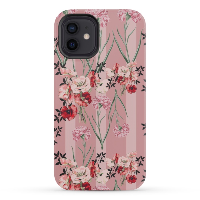 iPhone 12 mini StrongFit Floral Love X (Red) by Zala Farah