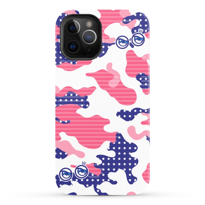 iPhone 12 Pro StrongFit EYES WITH CAMO by Michael Cheung