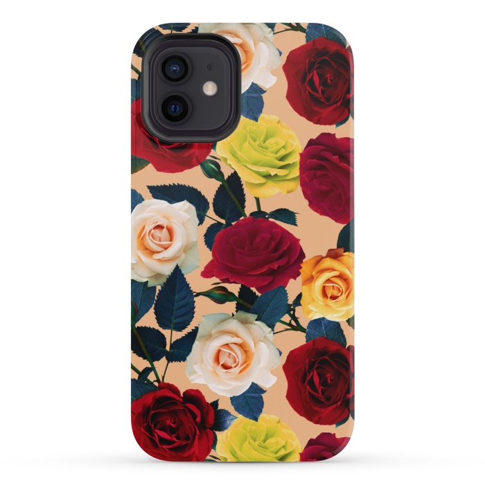 iPhone 12 mini StrongFit Rose Garden by Burcu Korkmazyurek