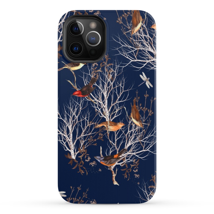 iPhone 12 Pro StrongFit Bird Garden by Burcu Korkmazyurek