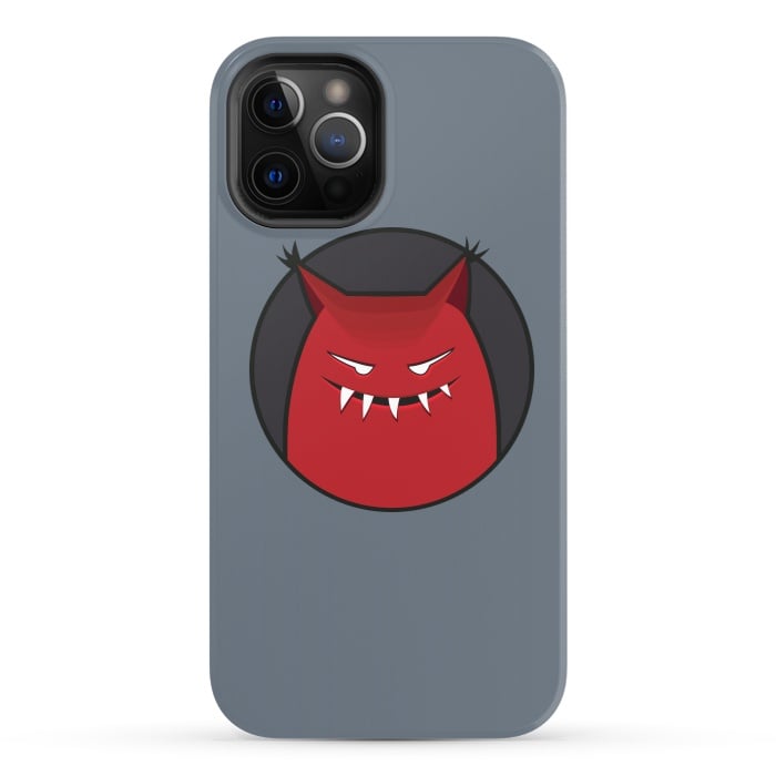 iPhone 12 Pro StrongFit Red Evil Monster With Pointy Ears by Boriana Giormova