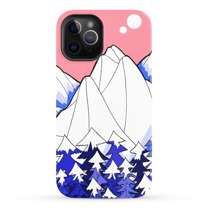 iPhone 12 Pro StrongFit The deep blue forests of the mountains by Steve Wade (Swade)