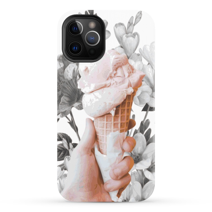 iPhone 12 Pro StrongFit Floral Ice-Cream by Zala Farah