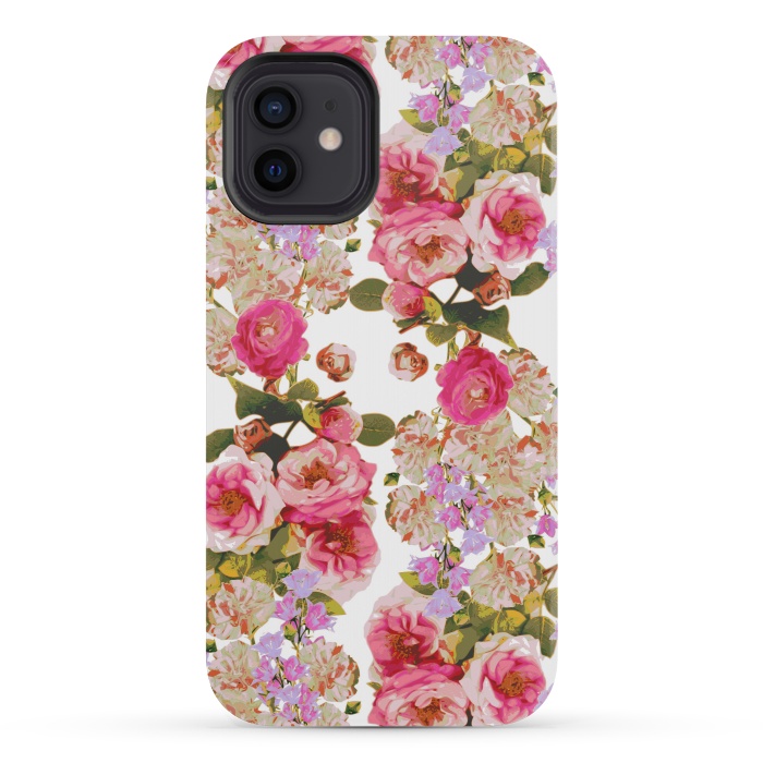 iPhone 12 mini StrongFit Floral Friends by Zala Farah