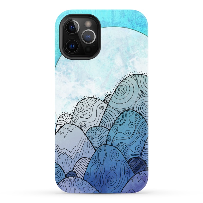 iPhone 12 Pro StrongFit Blue Sky Rocks by Steve Wade (Swade)