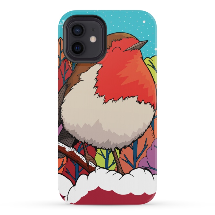 iPhone 12 mini StrongFit The Big Red Robin by Steve Wade (Swade)