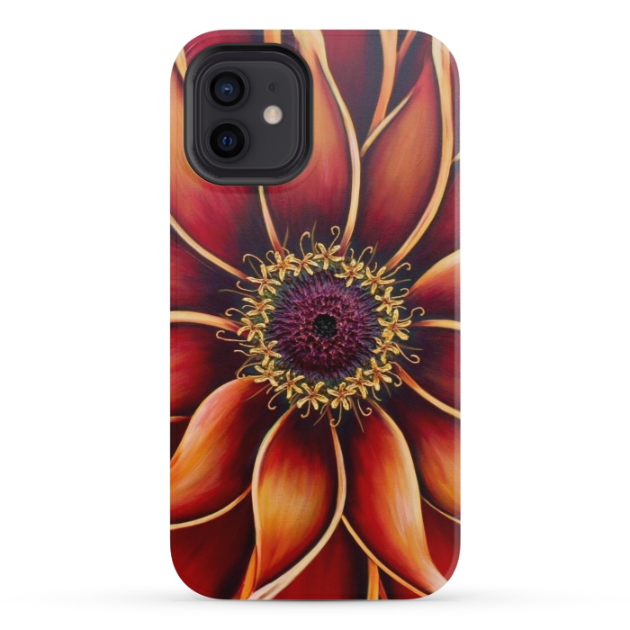 iPhone 12 mini StrongFit Zinnia by Denise Cassidy Wood