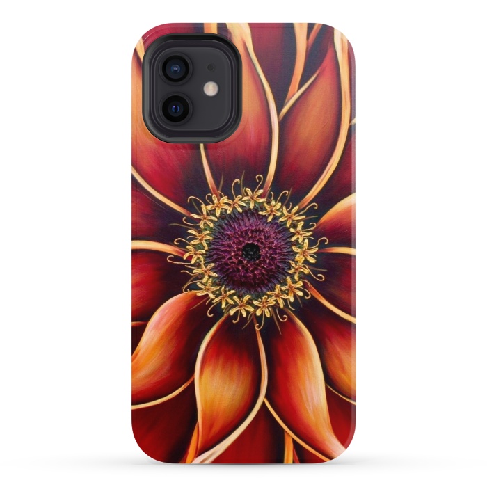 iPhone 12 StrongFit Zinnia by Denise Cassidy Wood