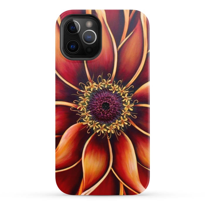 iPhone 12 Pro StrongFit Zinnia by Denise Cassidy Wood
