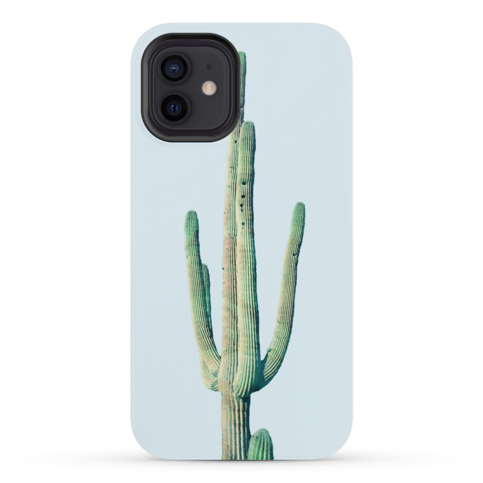 iPhone 12 mini StrongFit Loner Cactus by Uma Prabhakar Gokhale