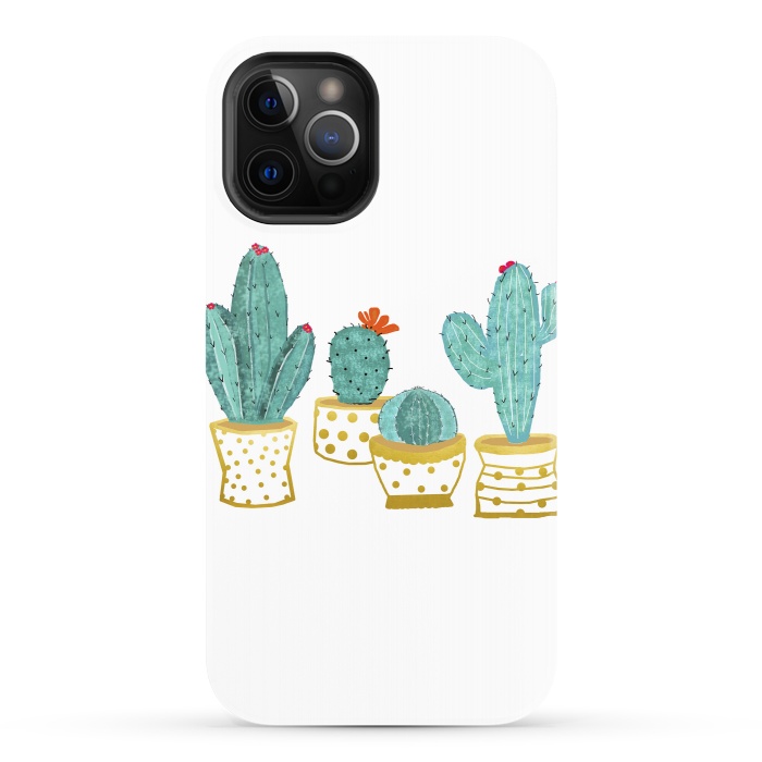 iPhone 12 Pro StrongFit Cactus Garden V2 by Uma Prabhakar Gokhale