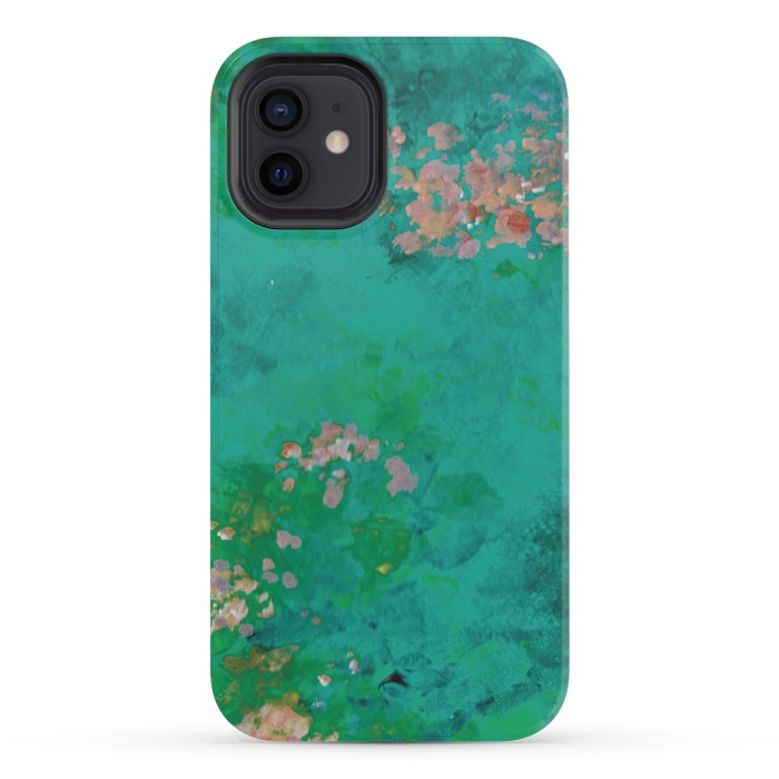 iPhone 12 mini StrongFit Impressionist Lake by Zoe Charlotte