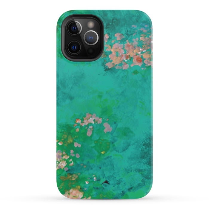 iPhone 12 Pro StrongFit Impressionist Lake by Zoe Charlotte
