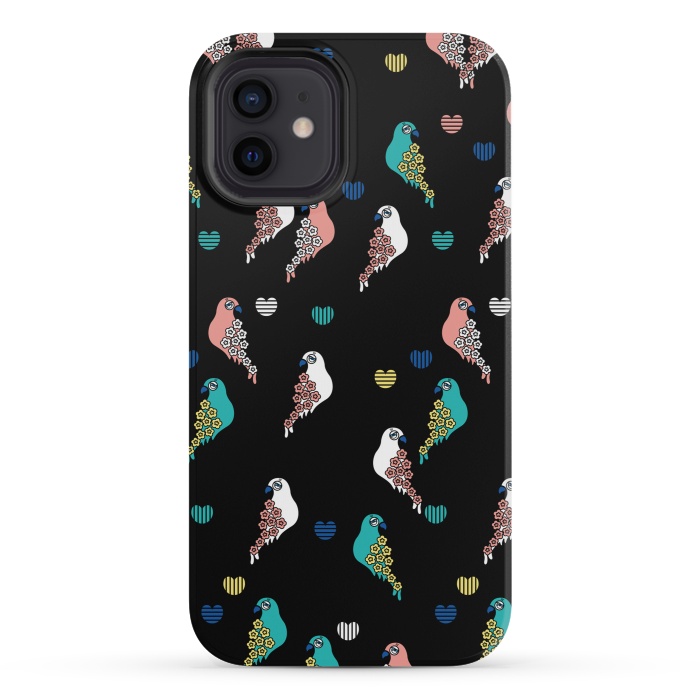 iPhone 12 mini StrongFit CUTIE BIRDS by Michael Cheung