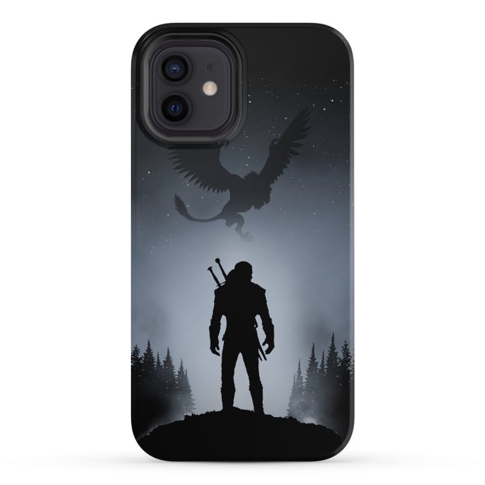iPhone 12 StrongFit White Wolf by Denis Orio Ibañez