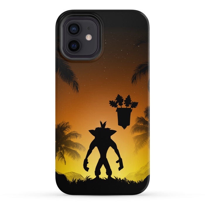 iPhone 12 StrongFit Protector of the island by Denis Orio Ibañez